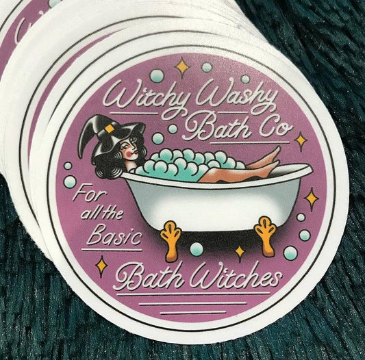 Witchy Washy Logo Sticker - Witchy Washy Bath ®
