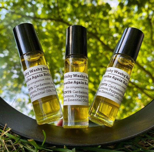 Breathe Again Essential Oil Roll-On - Witchy Washy Bath ®