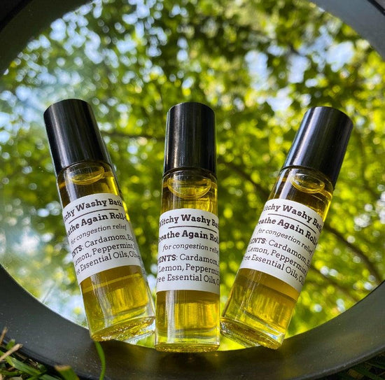 Breathe Again Essential Oil Roll-On - Witchy Washy Bath ®