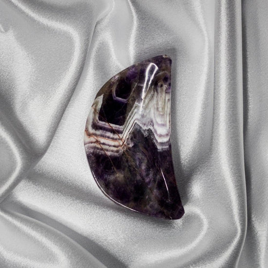 Chevron Amethyst Crescent Moon Dish - Witchy Washy Bath ®